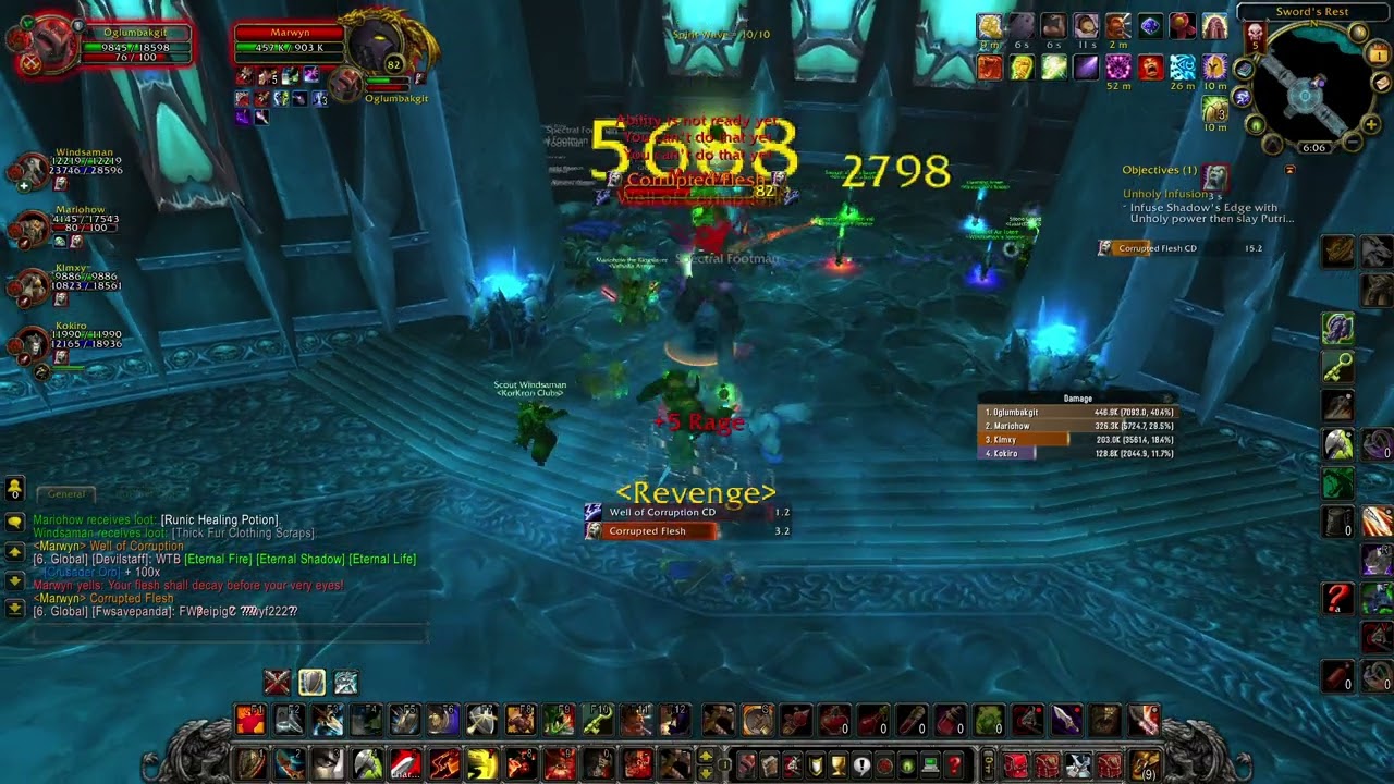 Warmane WoW - Halls of Reflection - Hard Dps Protection Warrior - Fast Run