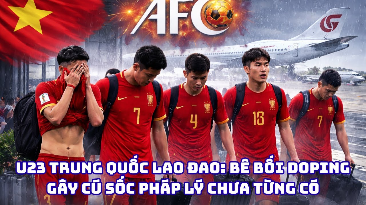 U23 TRUNG QUỐC LAO ĐAO BÊ BỐI DOPING GÂY CÚ SỐC PHÁP LÝ CHƯA TỪNG CÓ