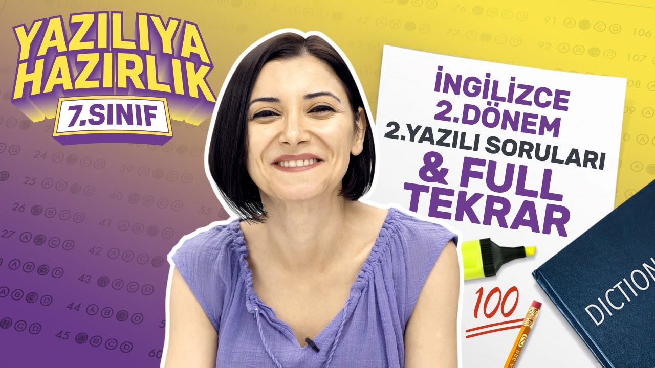 Kim 💯 İster? 7. Sınıf İngilizce 2. Dönem 2. Yazılıya Hazırlık: Sınav Soruları, Testler (2022)