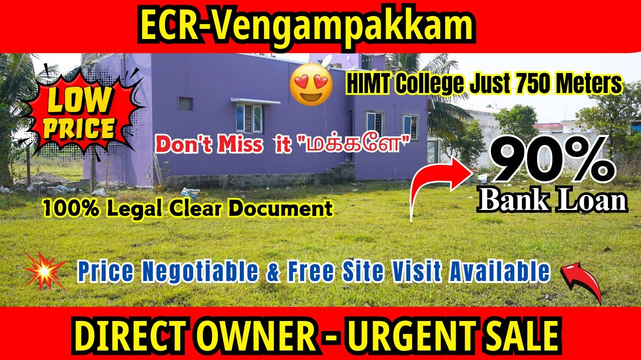 ECR Plot For Sale #landforsaleinchennai #ecrplotsale #plotsaleecr #chennaiplot #directownerproperty