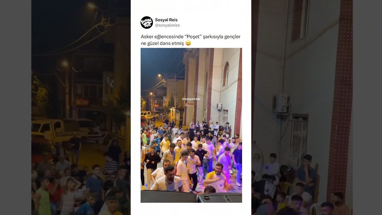 Asker eğlencesinde &ldquo;poşet&rdquo; şarkısıyla gen&ccedil;ler ne g&uuml;zel dans etmiş 😄