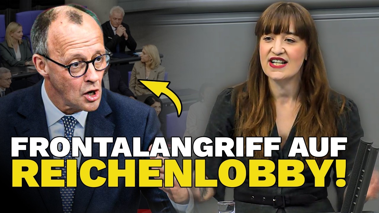 Heidi Reichinnek ENTLARVT CDU-Bonzen! Merz arbeitet für Top 1 % des Landes!