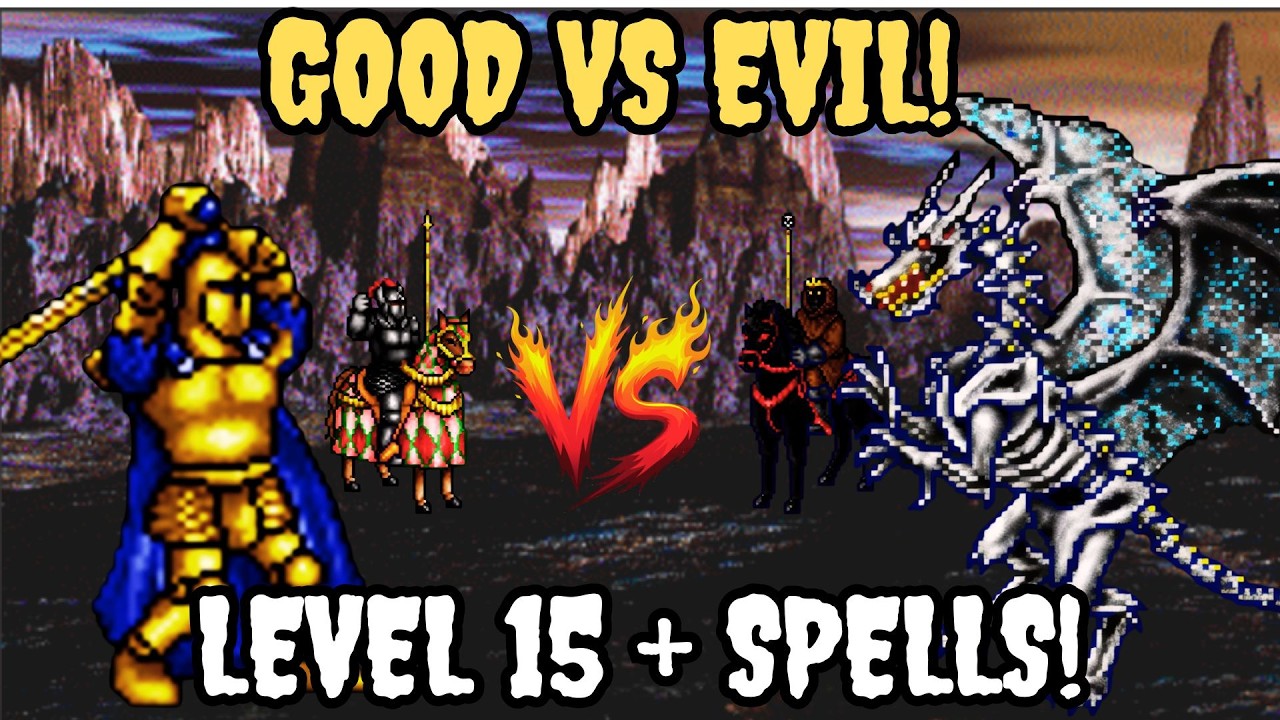 Knights vs Necromancers – Level 15 Heroes + SPELLS| Heroes of Might and Magic II - Good VS Evil !