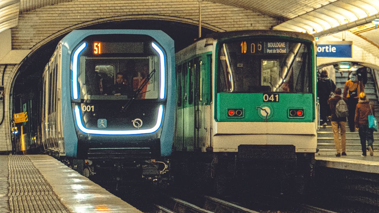 4K PARIS MÉTRO - INAUGURATION NOUVEAU MÉTRO MF19 - LIGNE 10 !