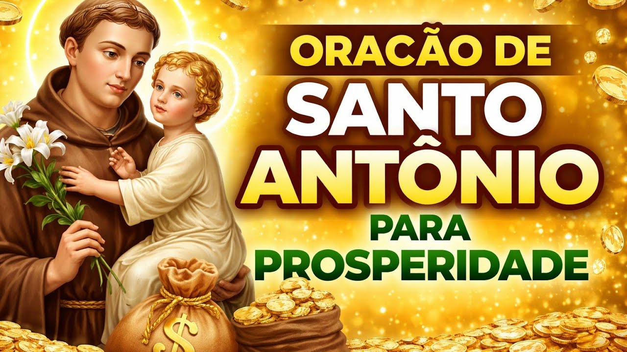 PODEROSA ORAÇÃO DE SANTO ANTÔNIO PARA NUNCA FALTAR DINHEIRO!