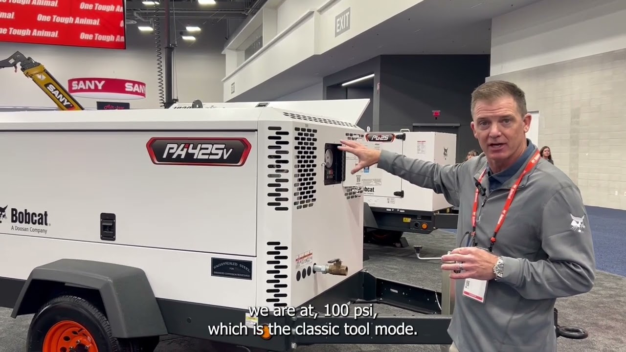 Bobcat PA425 Portable Air Compressor | Interview with Darrin Martin🎤🔧