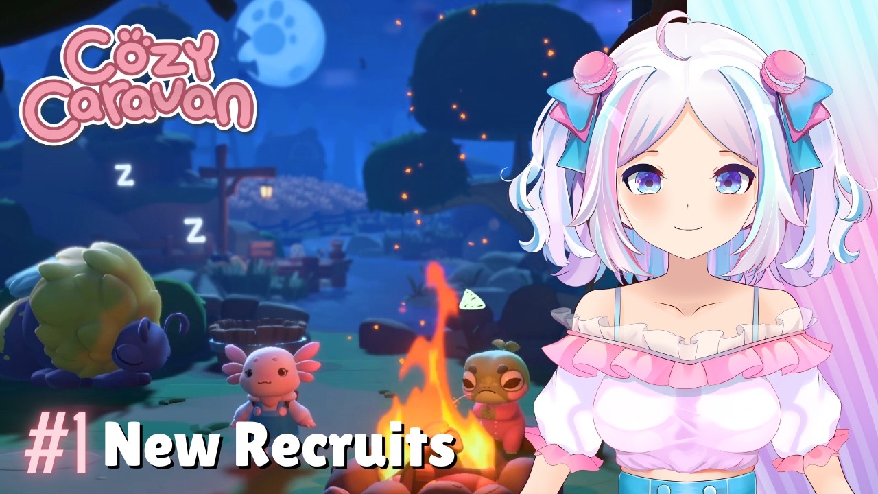 New Guildies Reporting for Duty! | Cozy Caravan | #indiegame #letsplay #vtuber