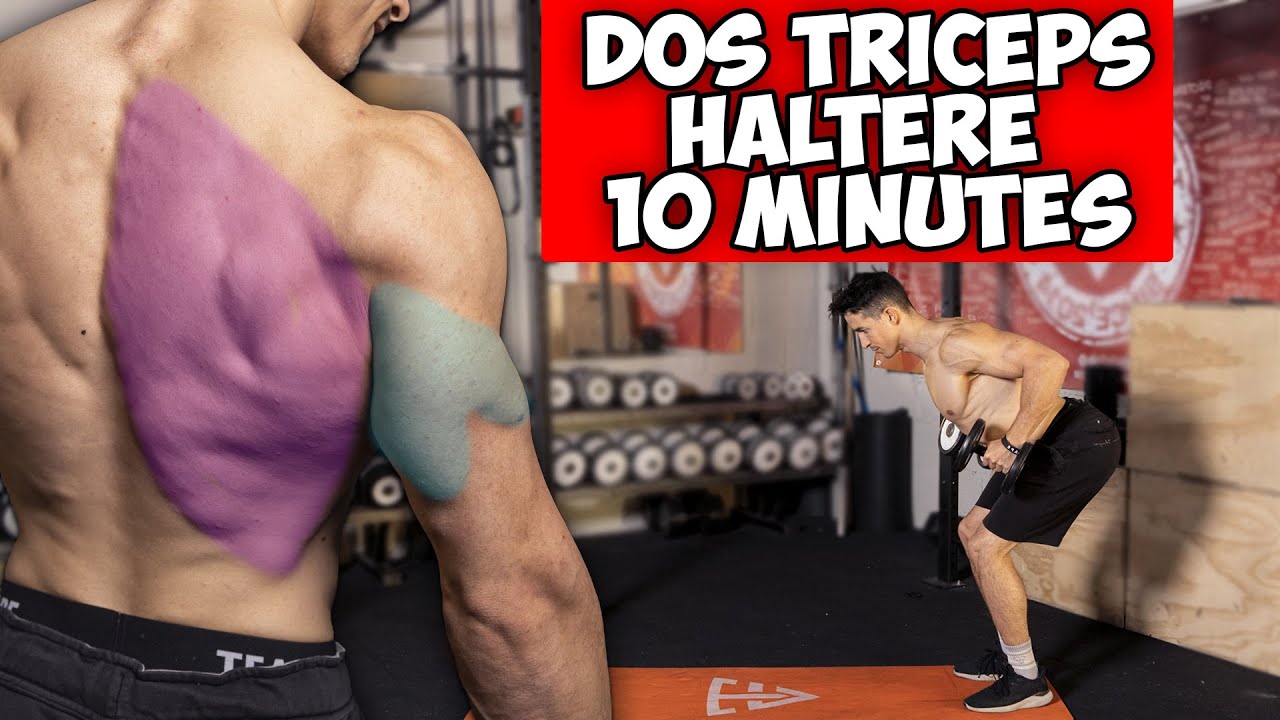 10MIN SÉANCE DOS TRICEPS COMPLÈTE À LA MAISON !
