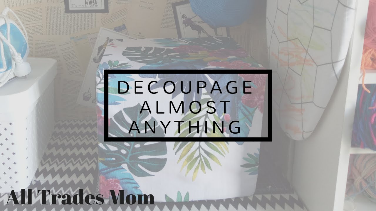 Easy decoupage technique that can cover almost any surface including your WALL