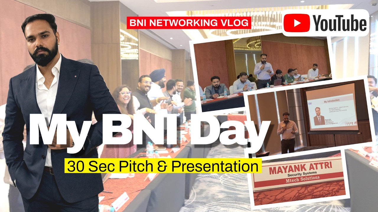 MY BNI DAY | My 30 Sec Pitch & Business Presentation | MTech Solutions