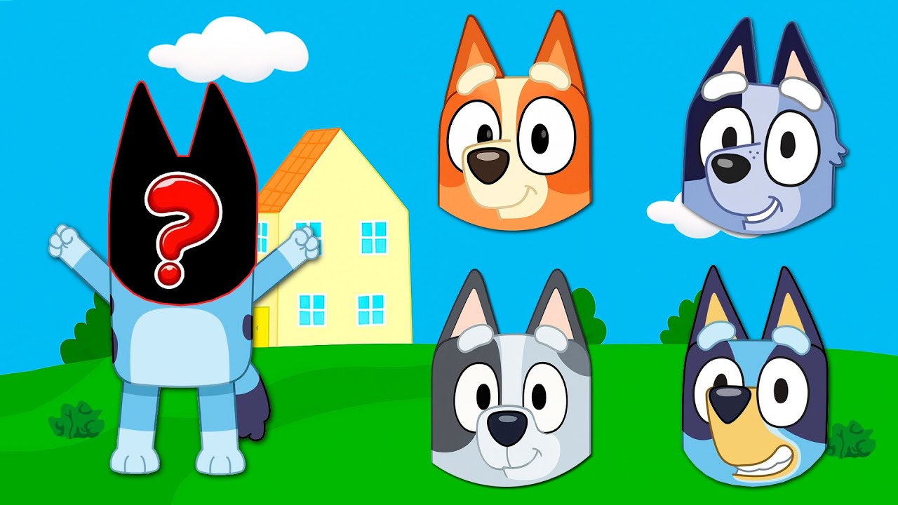 Bluey And Friends   Learn Colors   Match Shapes & Play Dress Up