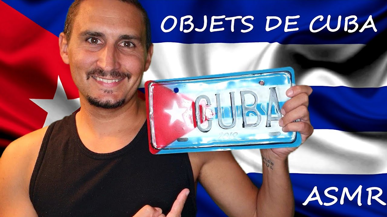 ASMR Français ✈ Sons des objets de CUBA 🇨🇺 (tapping, frotting, -ing😜)