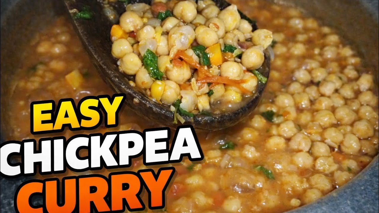 Simple Chickpea Curry in less than 10-minutes | Vegan & Budget Friendly #curry #chickpeas 