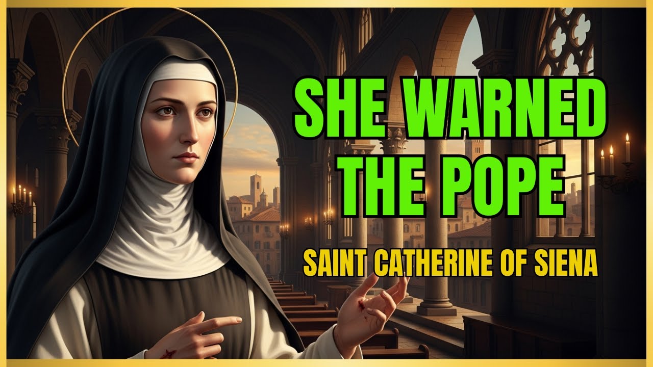 The Illiterate Woman Who COMMANDED the Pope - St  Catherine