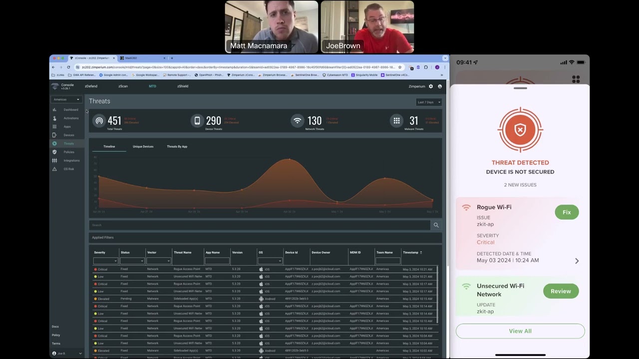 MaaS360 + Zimperium Demo: Protecting Against Insecure WiFi