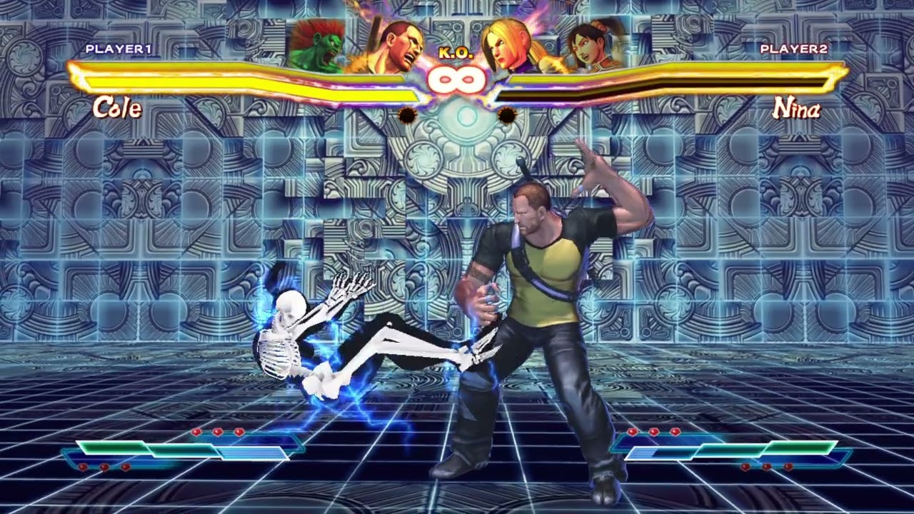 Street Fighter x Tekken - All Females Electrocuted