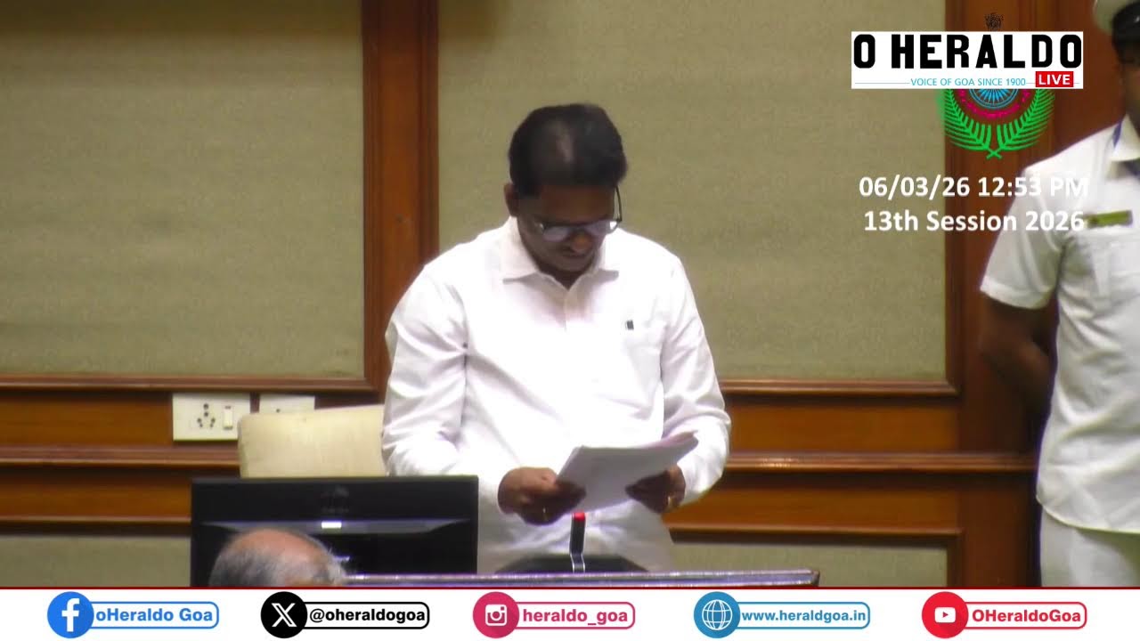 LIVE - EIGHT GOA ASSEMBLY -  13TH SESSION DAY 1