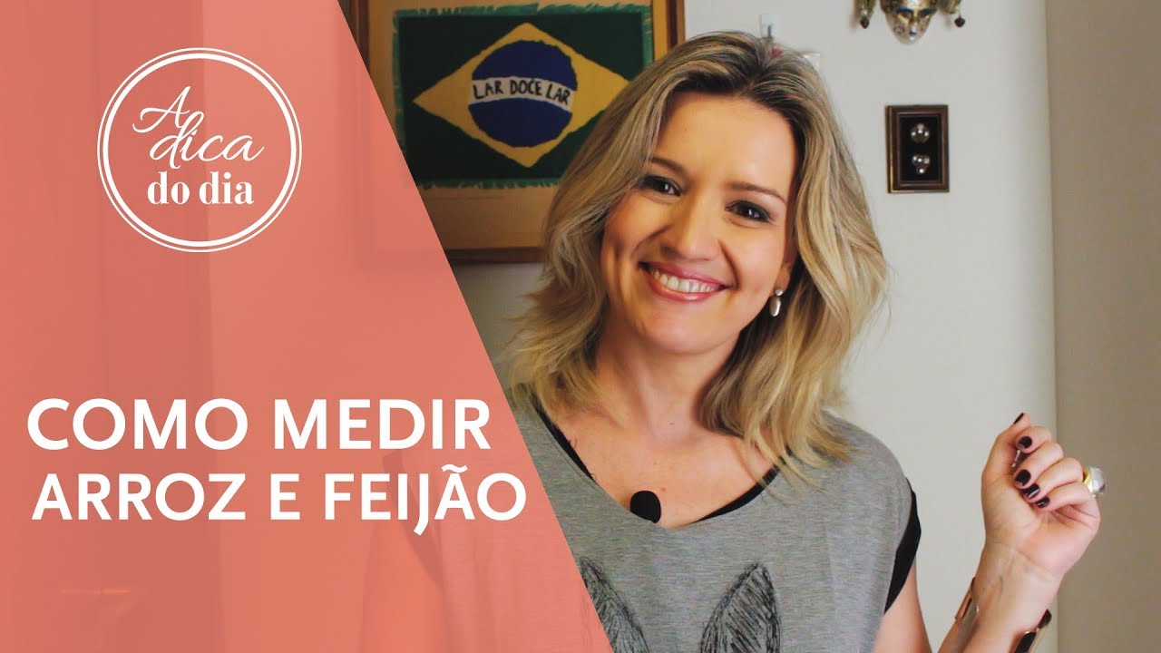 QUANTIDADE CERTA DE ARROZ E FEIJÃO POR PESSOA (PORÇÃO INDIVIDUAL)| A DICA DO DIA COM FLÁVIA FERRARI