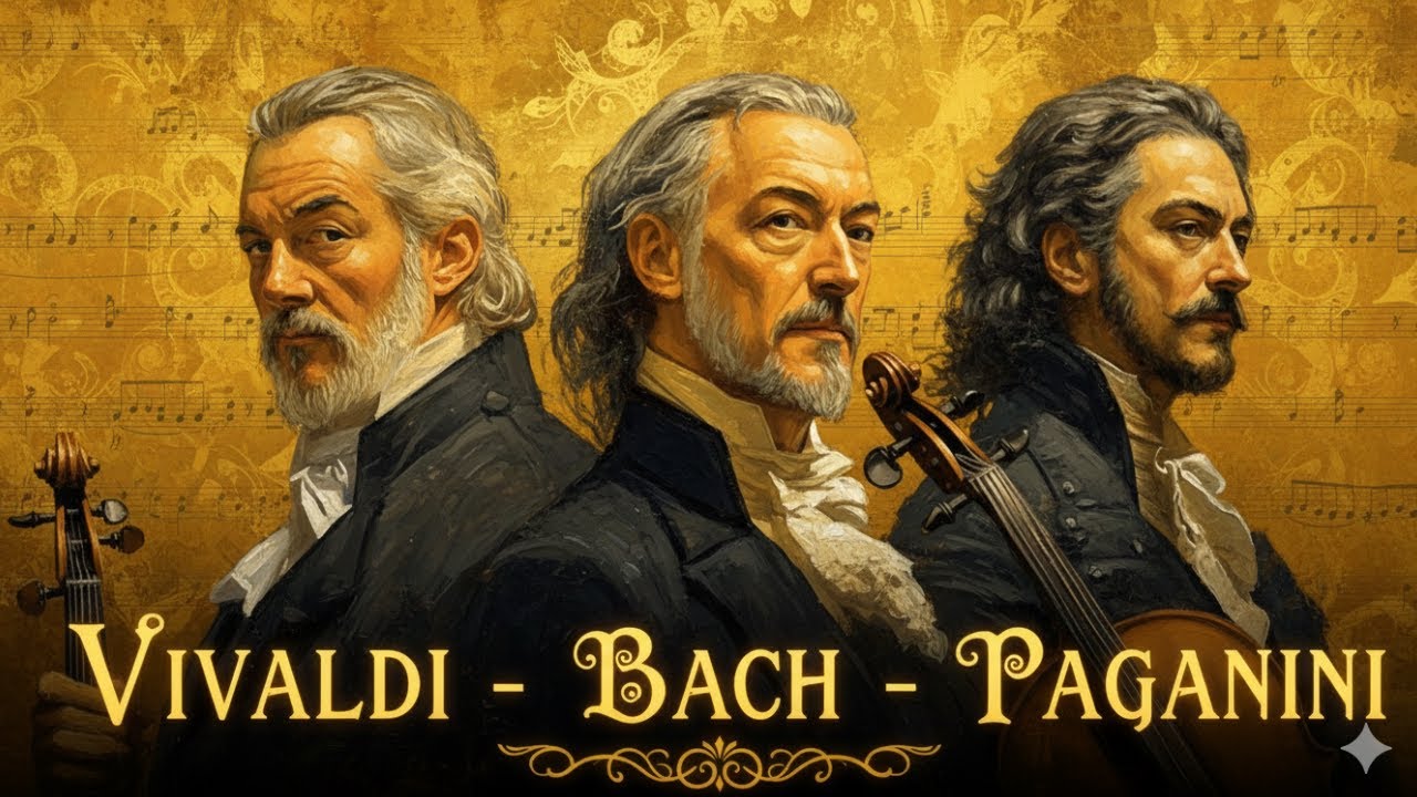 Vivaldi, Bach, Paganini: Three Masters, One Instrument 🎻The Most Iconic Violin Music Ever Composed