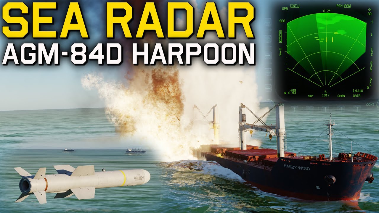 SEA Radar Mode & AGM-84D Harpoon Tutorial | DCS F/A-18C Hornet