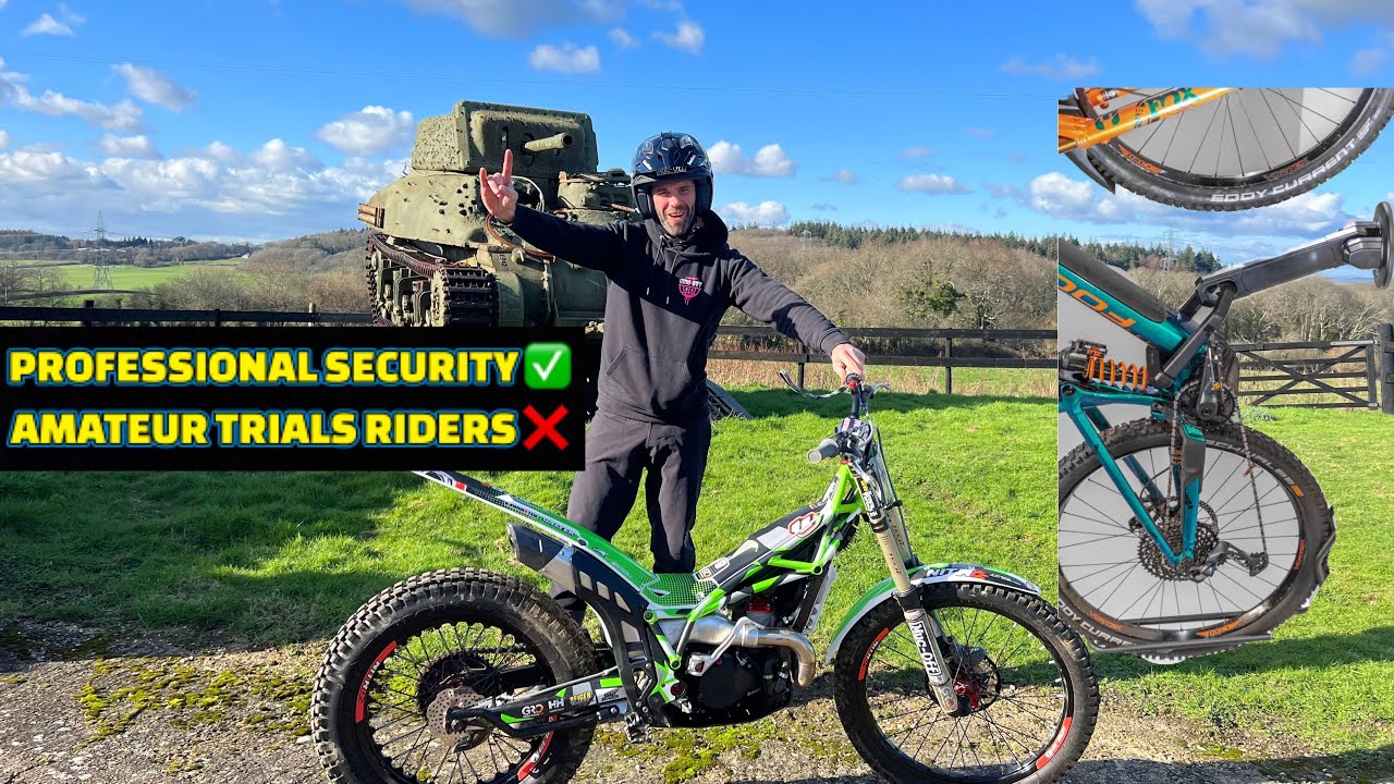NOVICE TRIALS BIKE SESSIONS AND PROPER TOUGH SECURITY 🔒