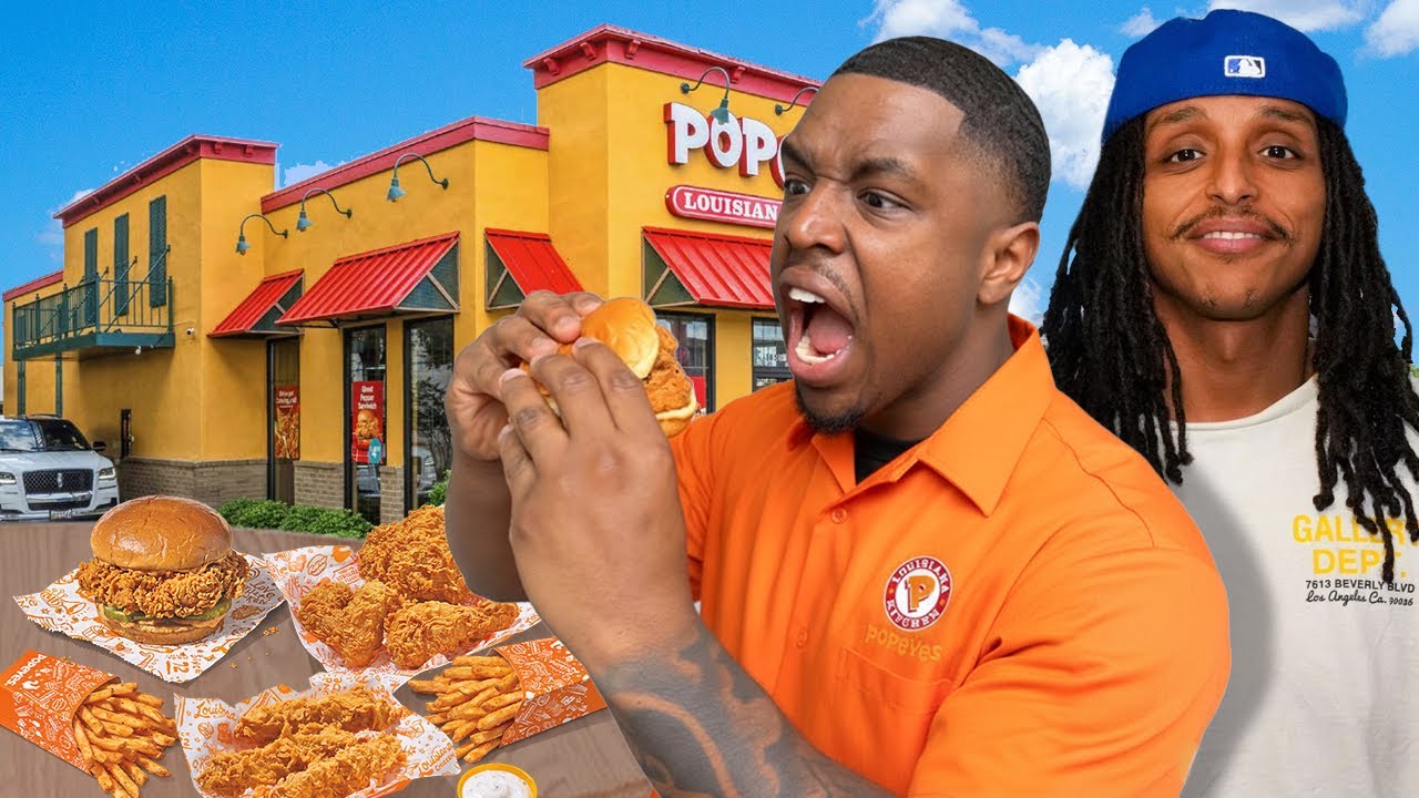 У Agent00 ЛУЧШЕЕ блюдо в меню Popeyes | Блюда Popeyes Streamer