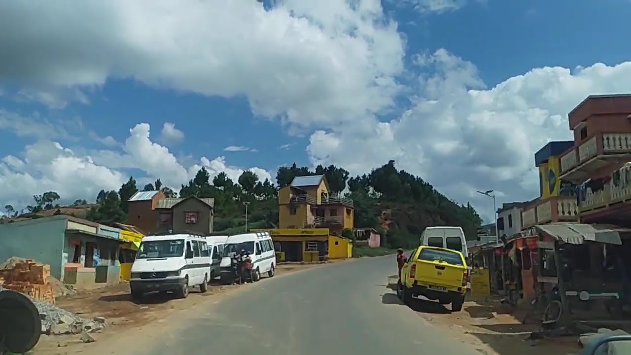 Ambalavao by Ampangabe to Behenjy RN7 Ambatolampy - Streets view of Antananarivo Behenjy Madagascar 