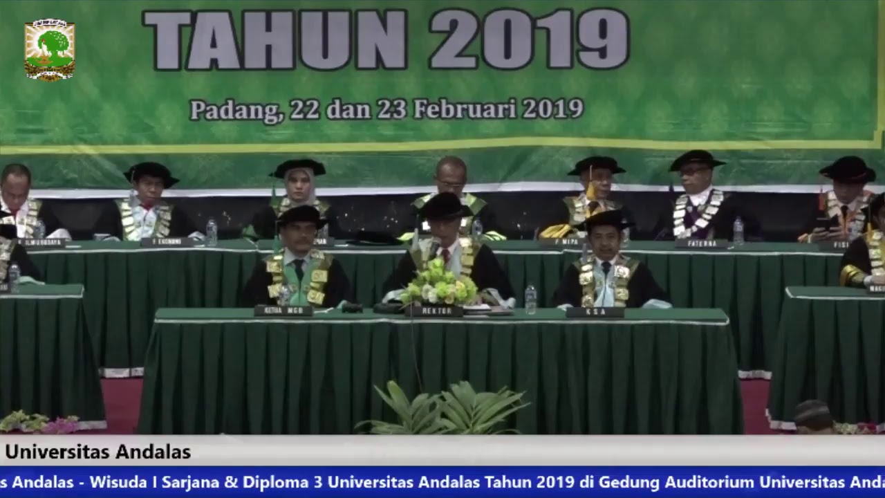 Universitas Andalas - Wisuda I Sarjana & Diploma 3 Universitas Andalas Tahun 2019