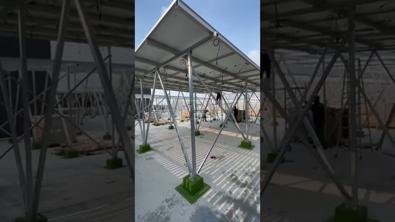 Roof PV project has completed the structures installation and entered the panel installation stage!