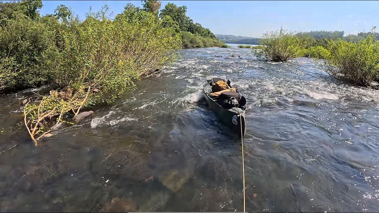 As corredeiras perigosas e lindas do Rio Uruguai. Completamos 500 quilômetros.