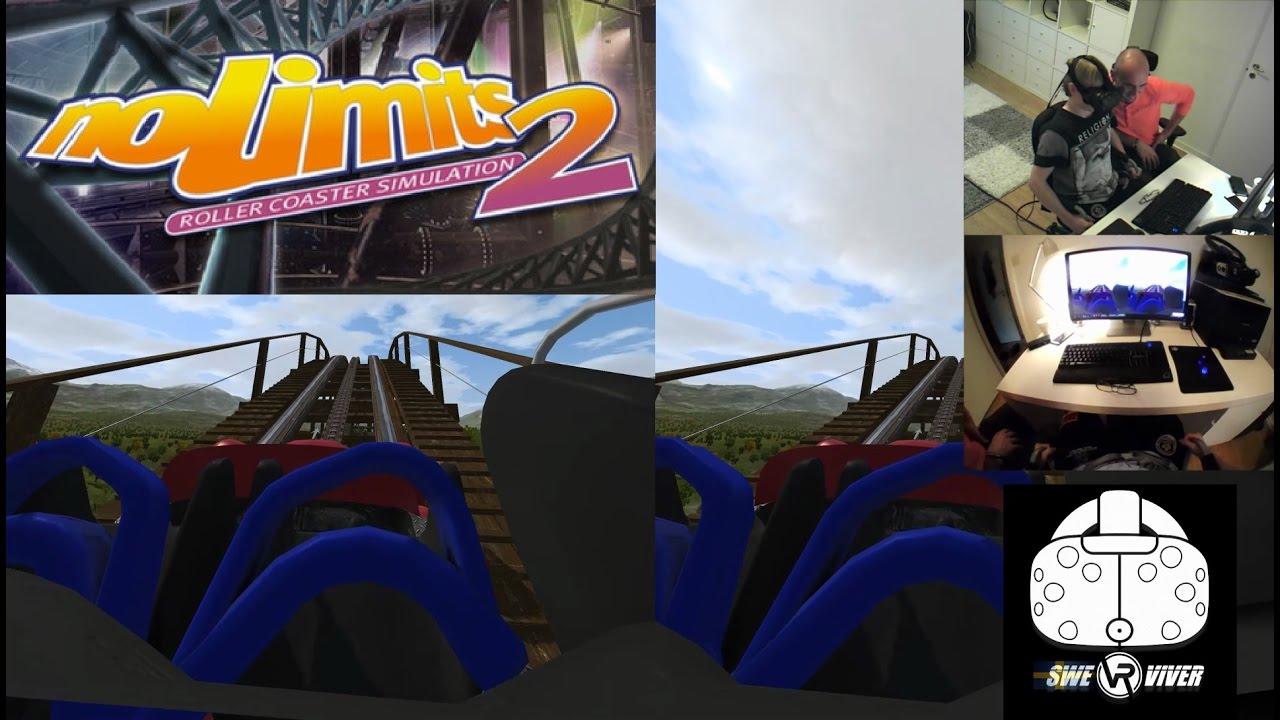 NoLimits 2 Roller Coaster Simulation HTC Vive gameplay in Virtual Reality!
