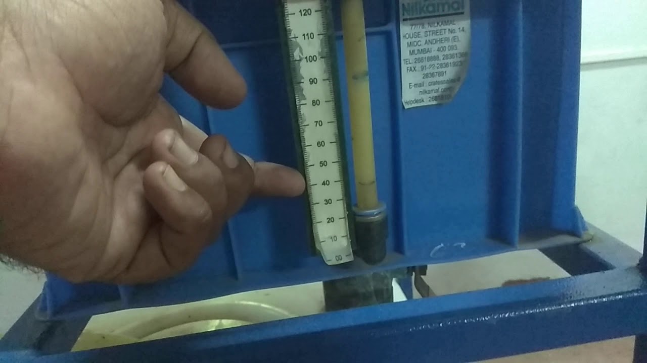 Calibration of Venturimeter