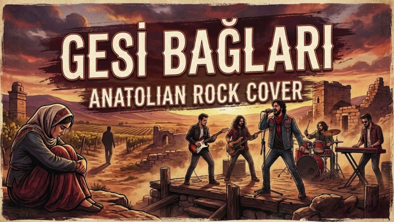 Anatolian Rock Versiyon - Gesi Bağları - Sözleri ile - Lyrics