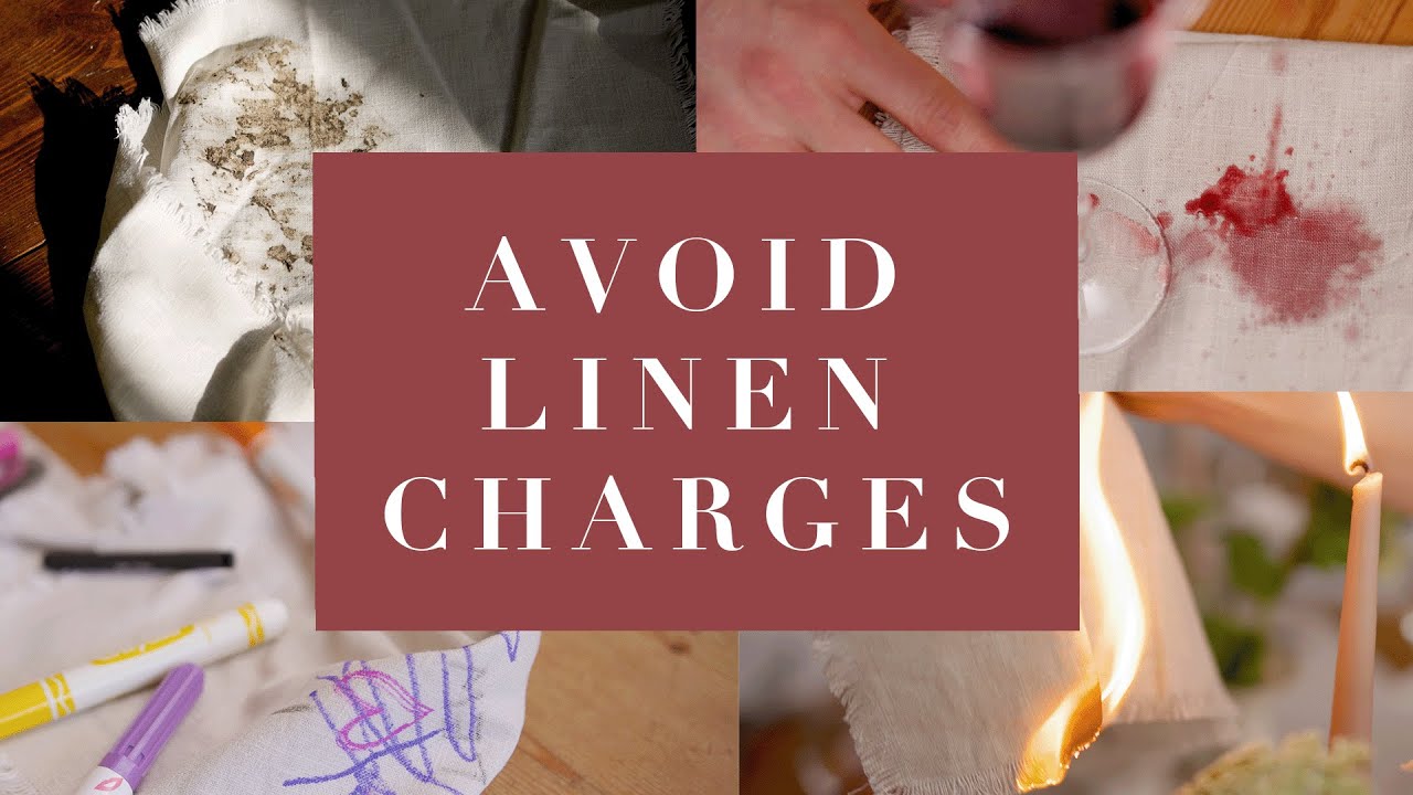 How To Avoid Linen Charges Post Wedding!