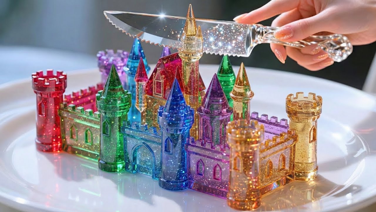 Guess the Country by the Glass Cake Colors 👑✨ ASMR