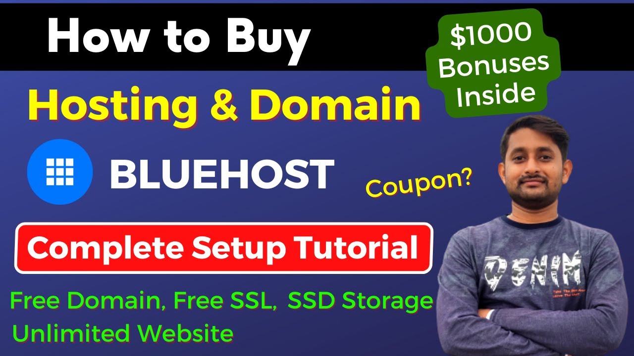 How to Buy Hosting From Bluehost 2023 | Complete Tutorial | Claim Free Domain With Hosting WordPress