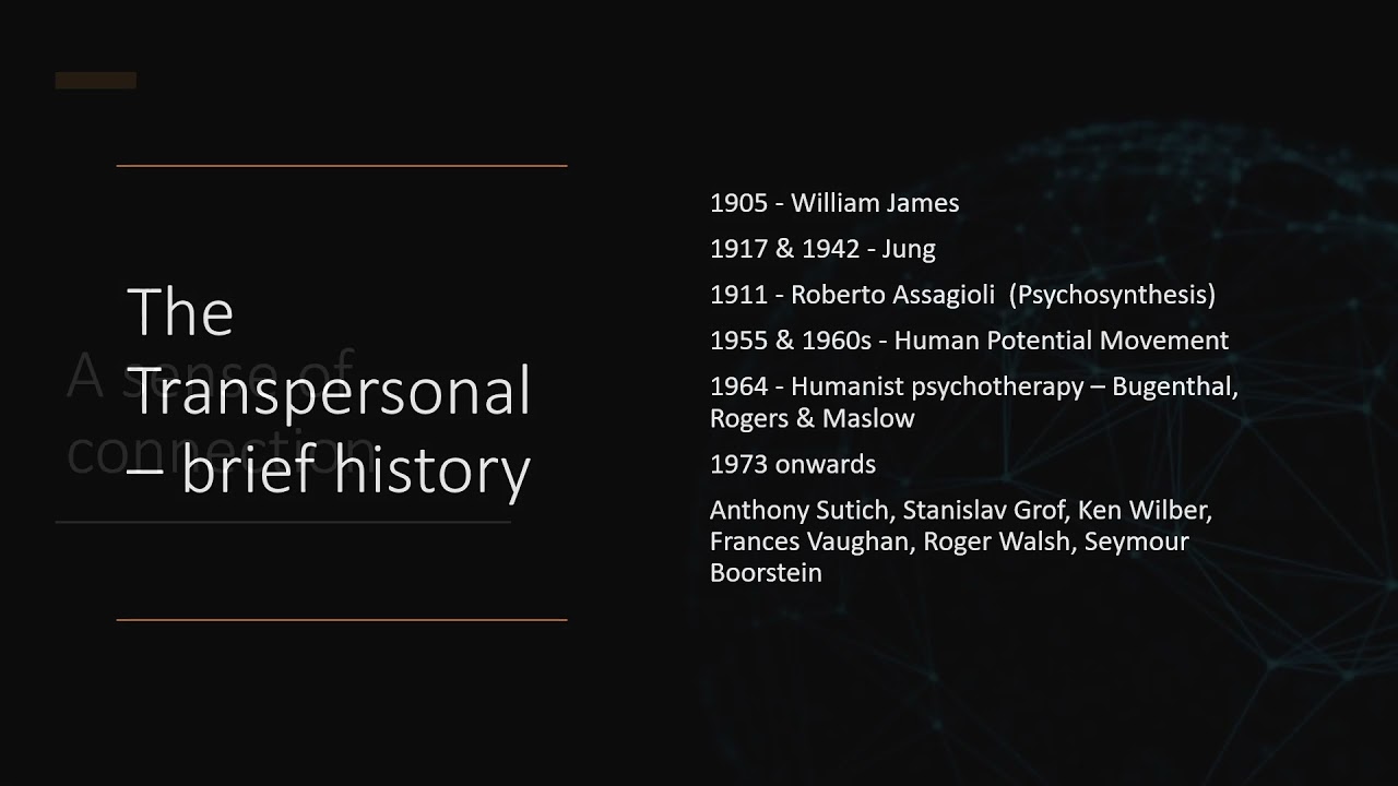 Transpersonal Psychotherapy pt1