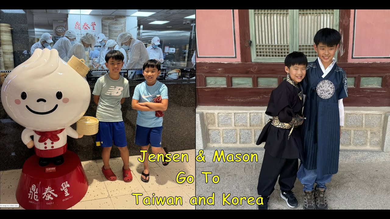 Taiwan and Korea with kids!  Locations included!