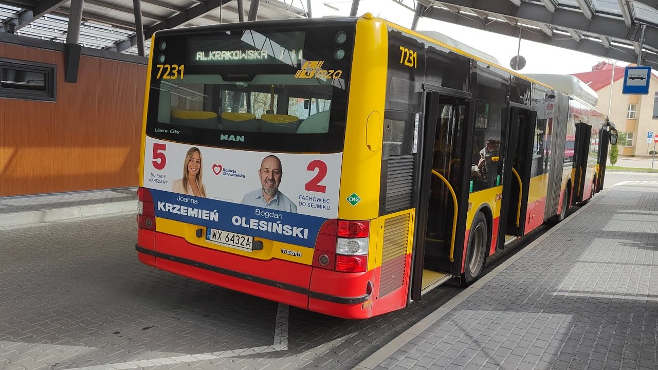 Linia 711 przez Komorowską, Jodłową i Pruszkowską - MAN Lion's City G CNG 
