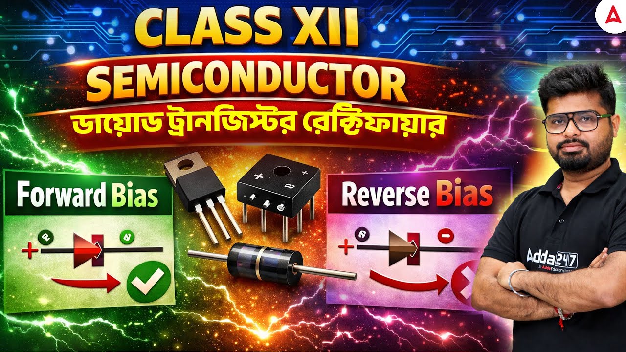Semiconductor Class 12 One Shot Bengali | ডায়োড ট্রানজিস্টর রেক্টিফায়ার | By Jay Sir
