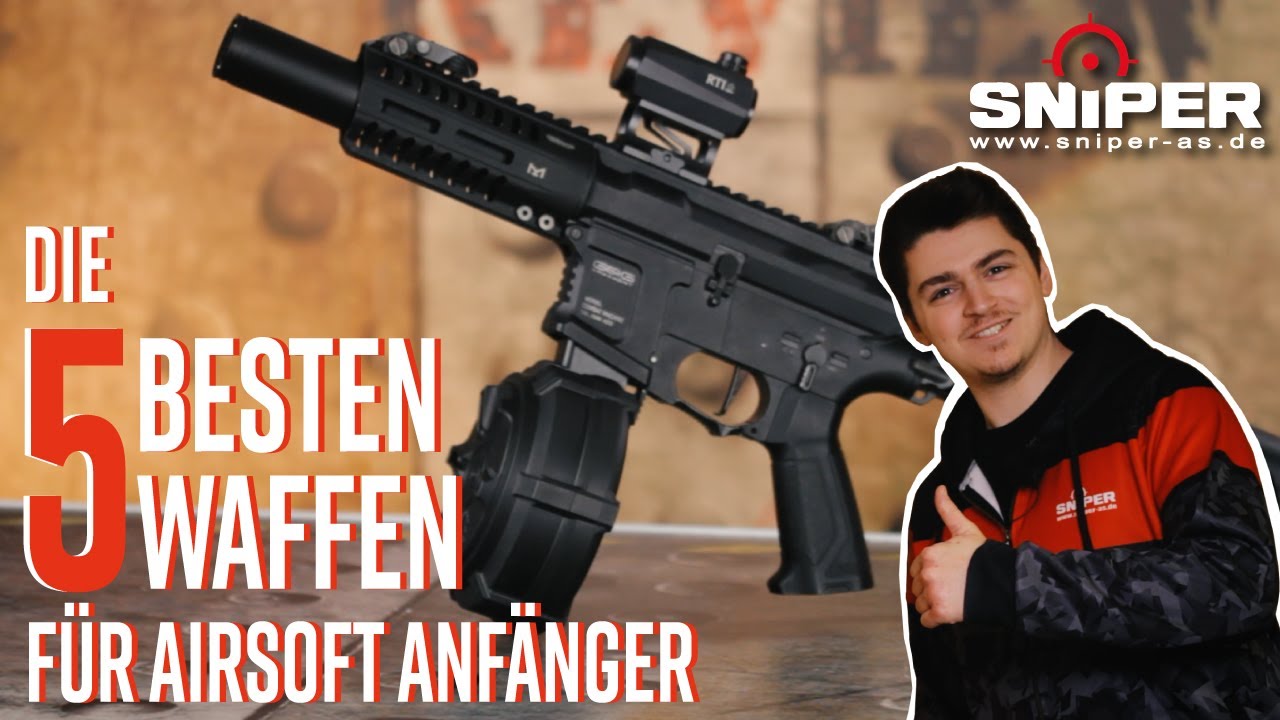Top 5 Anf&auml;nger Airsoft Waffen f&uuml;r DEINEN Einstieg in Airsoft! Sniper AS
