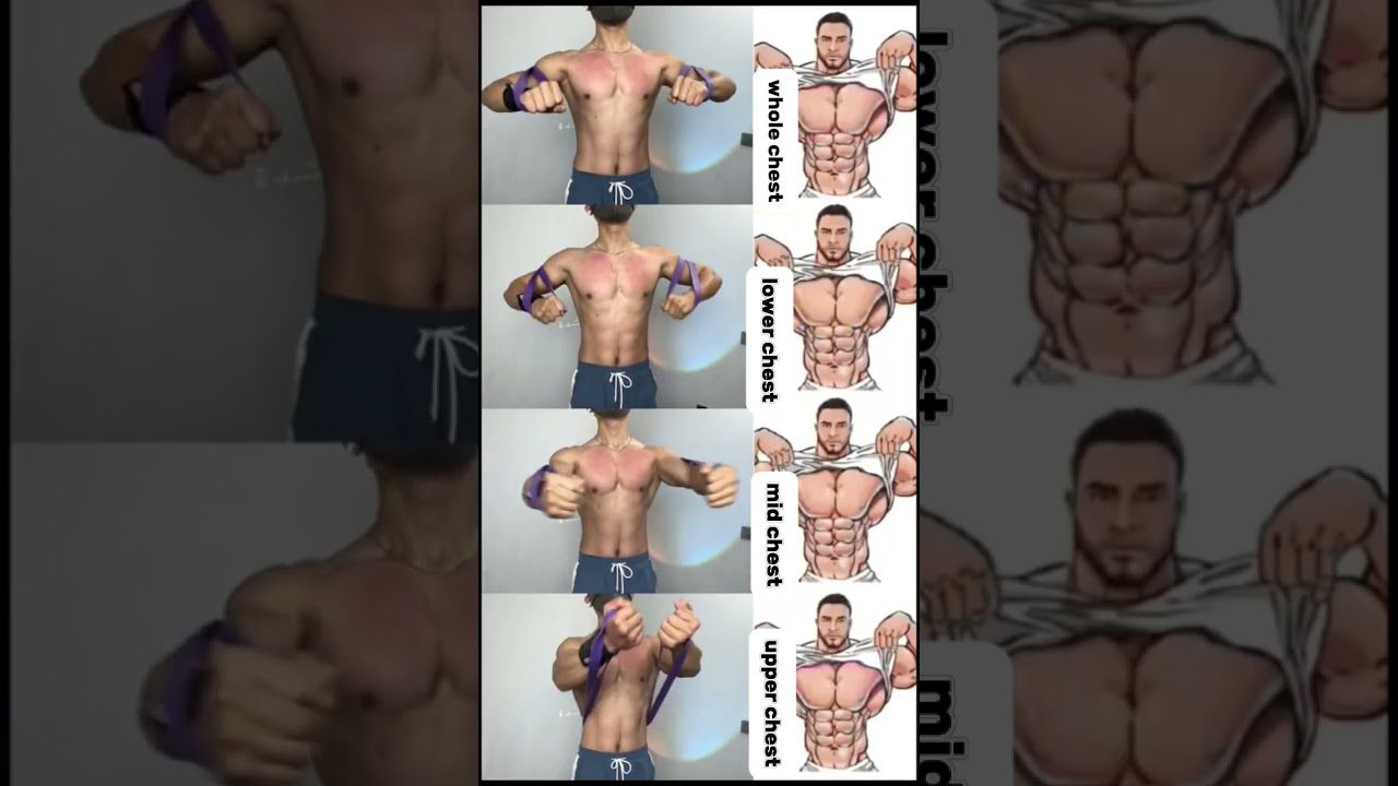 Quick & Effective: 5-Minute Resistance Band Chest Workout to Torch Fat at Home! #workout #chest