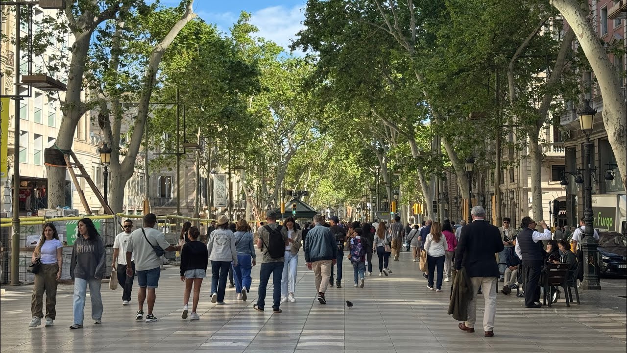 La Rambla Barcelona Walking Tour Live (7/5/2025)