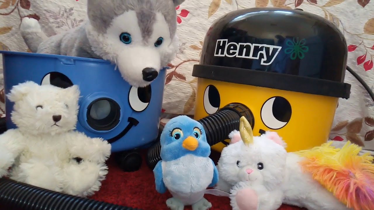 Henry Hoover 💛Vacuuming Plush Animals🐺Puppy 🐦Bird 🌈🎠Rainbow Unicat 😻Teddy 🐻/Rare colours