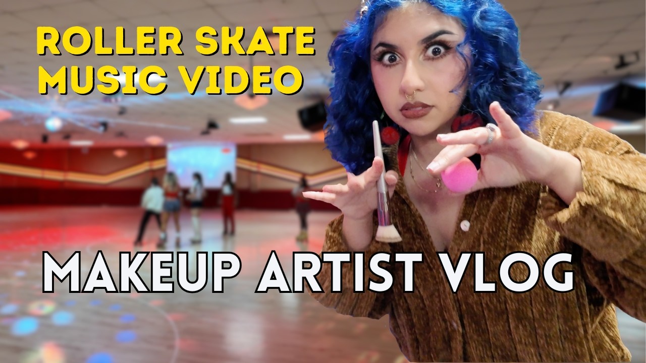 I Got Hired to Do Makeup for a Roller Skate Music Video (Then Ended Up in It)