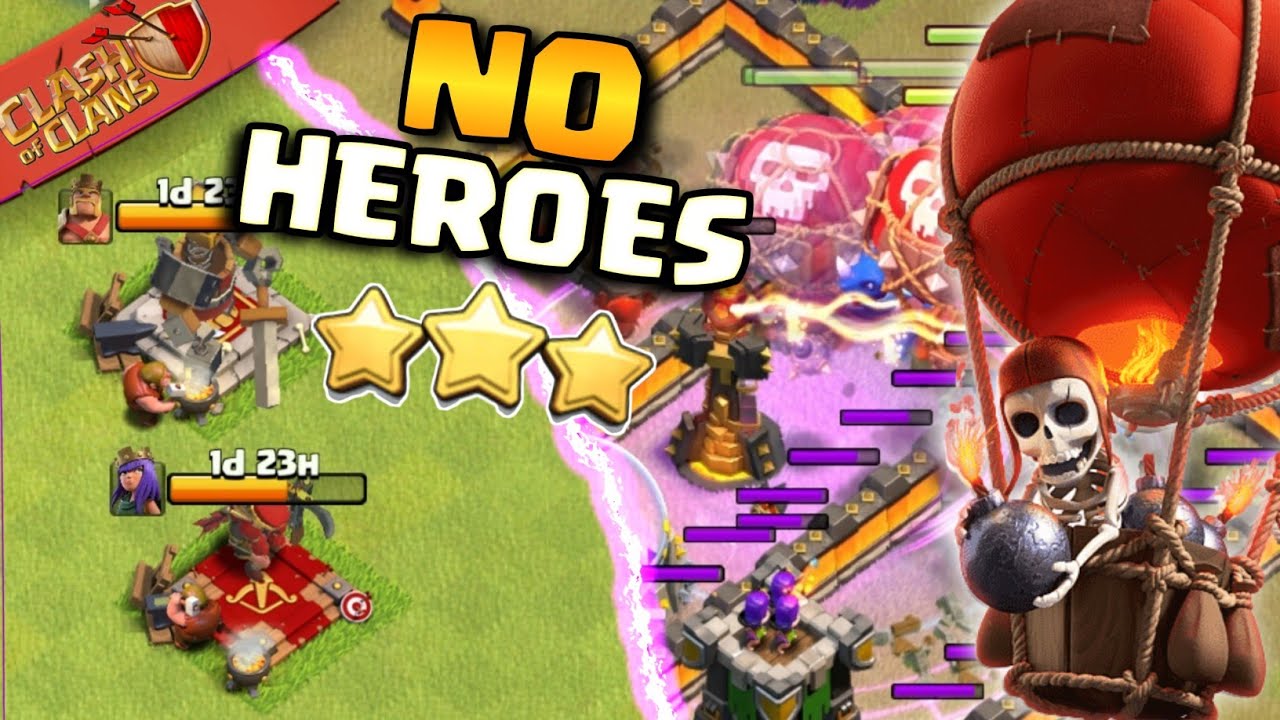 TH10 NO HEROES Attack Strategy | TH10 Best Attack Strategy without HEROES
