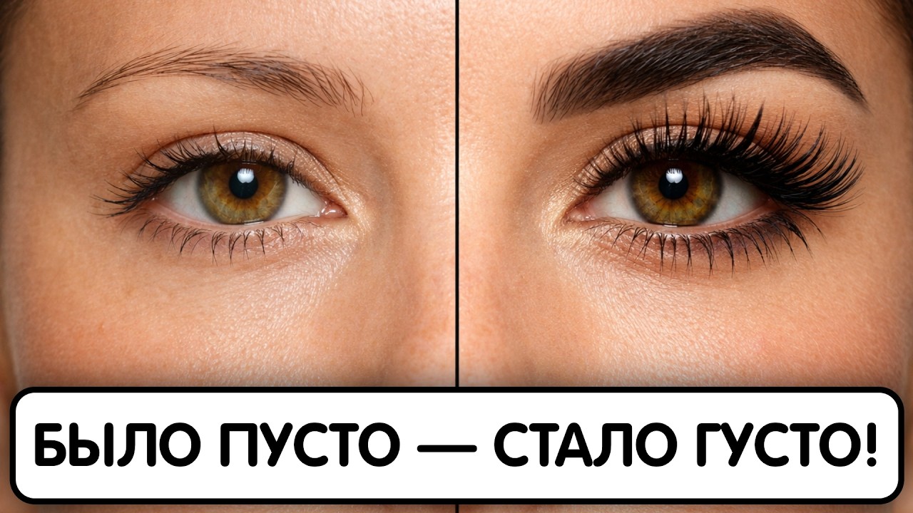 Всего 2 ингредиента и мои БРОВИ И РЕСНИЦЫ растут как сумасшедшие и стали гуще в 3 раза !