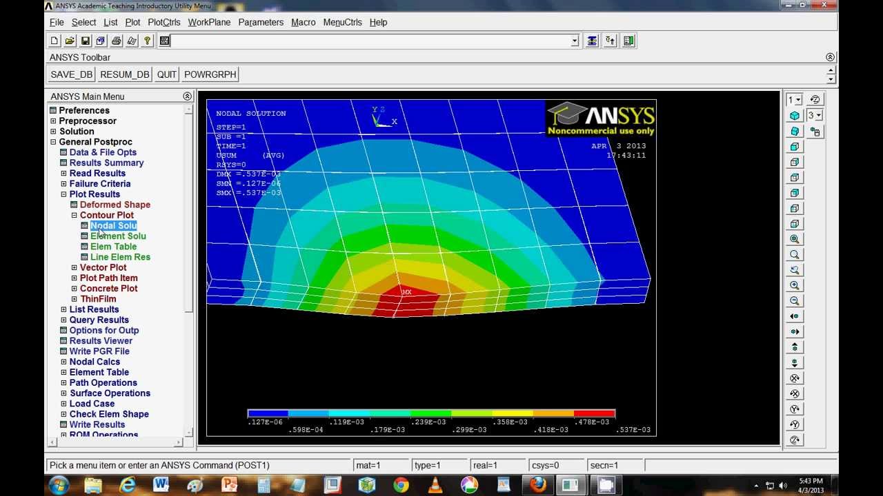 Analysis of composites in ANSYS Mechanical APDL