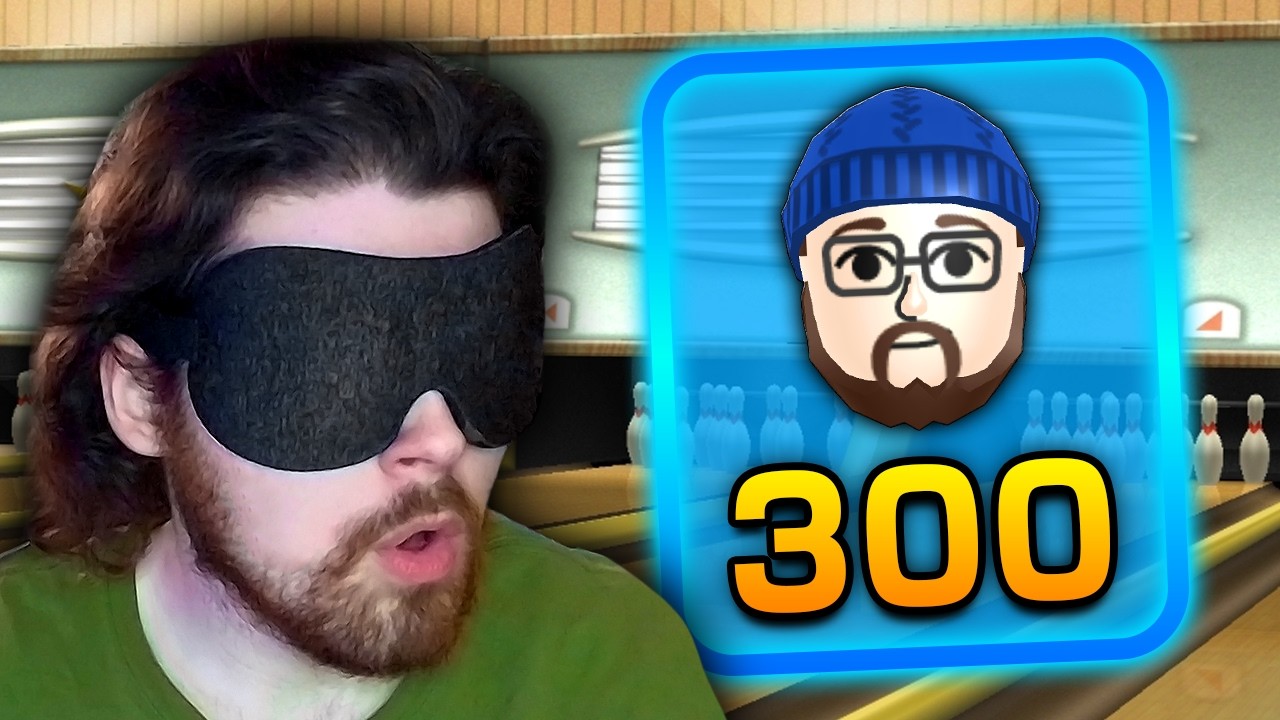 Getting a Perfect Game of Wii Bowling BLINDFOLDED