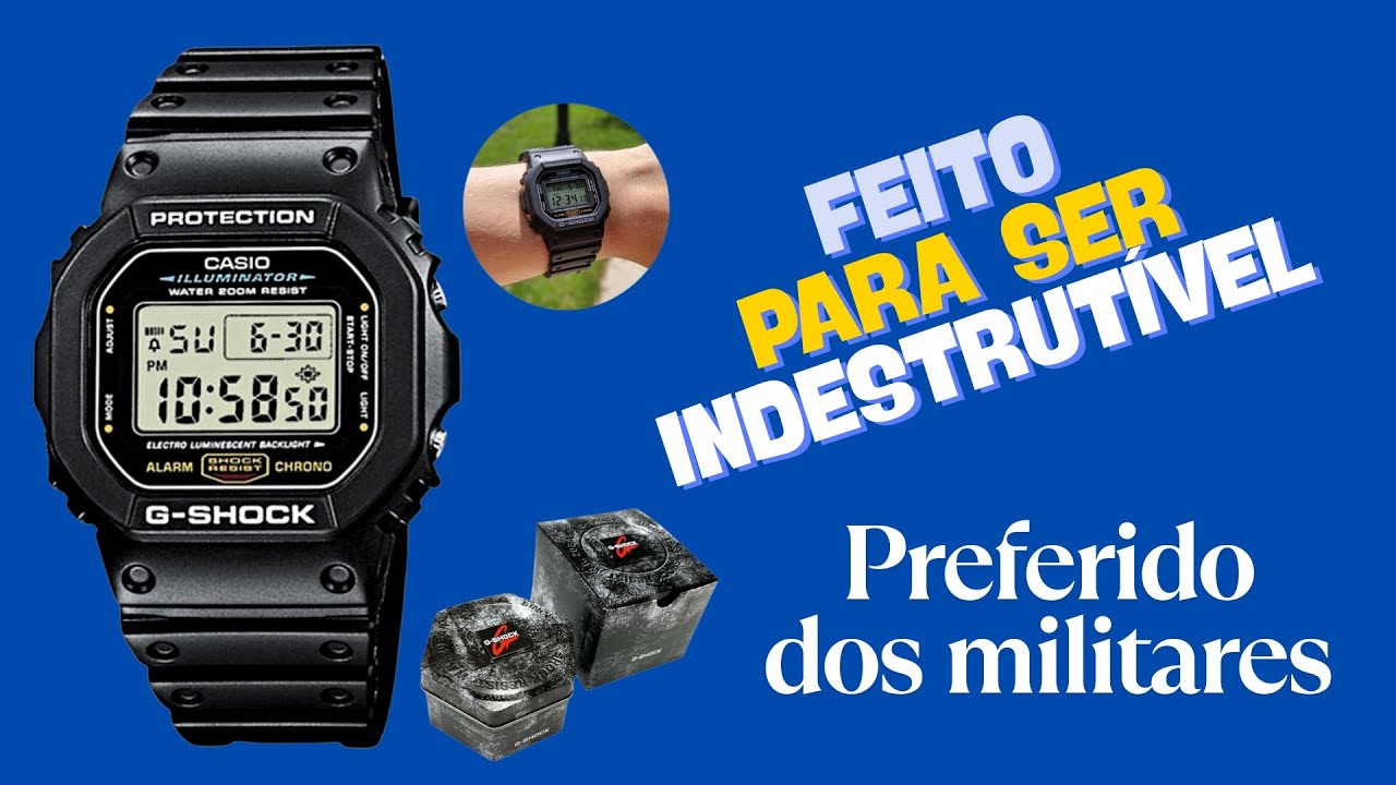 CASIO GSHOCK DW 5600 - CLÁSSICO - RELÓGIO MILITAR INDESTRUTÍVEL - EDC